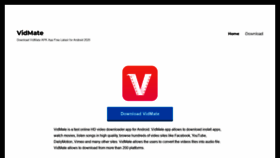 What Vidmate.uno website looked like in 2020 (4 years ago)