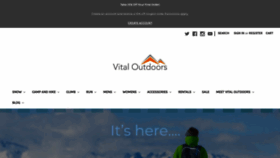 What Vitaloutdoors.com website looked like in 2020 (4 years ago)