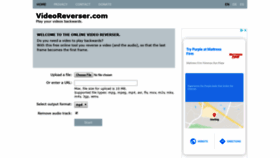 What Videoreverser.com website looked like in 2020 (4 years ago)
