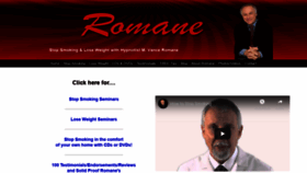 What Vanceromane.com website looked like in 2020 (4 years ago)