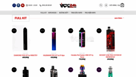 What Vape24h.com website looked like in 2020 (4 years ago)