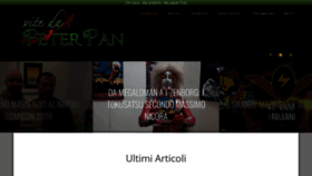 What Vitedapeterpan.it website looked like in 2020 (4 years ago)