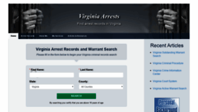 What Virginiaarrests.org website looked like in 2020 (4 years ago)