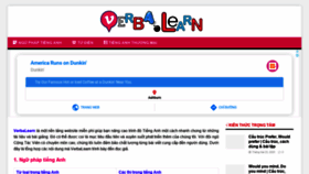 What Verbalearn.com website looked like in 2020 (4 years ago)