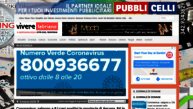 What Viverefabriano.it website looked like in 2020 (4 years ago)