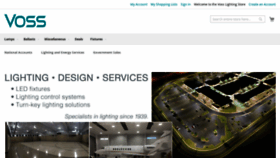 What Vosslighting.com website looked like in 2020 (5 years ago)