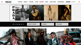 What Voguerunway.com website looked like in 2020 (4 years ago)