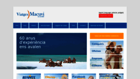 What Viajes-macuvi.com website looked like in 2020 (4 years ago)