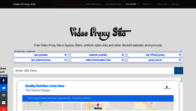 What Videoproxy.site website looked like in 2020 (4 years ago)