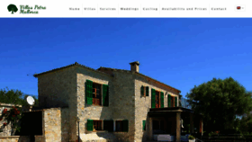 What Villaspetramallorca.com website looked like in 2020 (4 years ago)