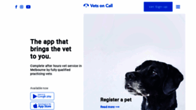 What Vetsoncall.pet website looked like in 2020 (4 years ago)