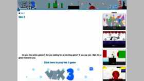 What Vex3game.com website looked like in 2020 (4 years ago)