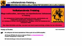 What Volkstanzkreis-freising.de website looked like in 2020 (4 years ago)