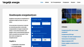 What Vergelijk-energie.nl website looked like in 2020 (4 years ago)