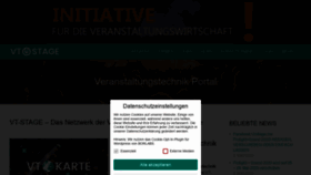 What Vt-stage.com website looked like in 2020 (4 years ago)