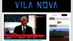 What Vilanovaonline.pt website looked like in 2020 (4 years ago)