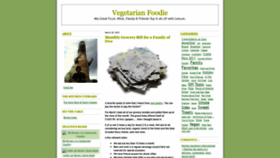 What Vegetarian-foodie.com website looked like in 2020 (4 years ago)