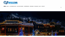 What Vancecreekhotel.com website looked like in 2020 (4 years ago)