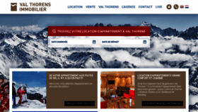 What Valthorensimmobilier.com website looked like in 2020 (4 years ago)