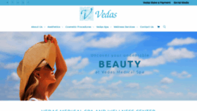 What Vedasmedspa.com website looked like in 2020 (4 years ago)