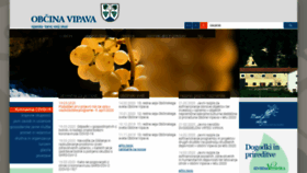 What Vipava.si website looked like in 2020 (4 years ago)