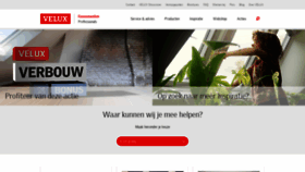 What Velux.nl website looked like in 2020 (4 years ago)