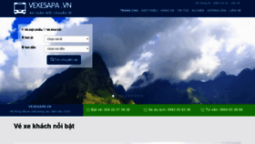 What Vexesapa.vn website looked like in 2020 (4 years ago)