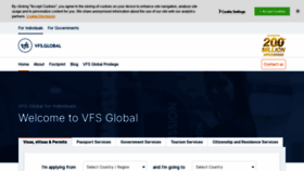 What Vfsglobal.com website looked like in 2020 (4 years ago)