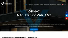 What Variant-okna.pl website looked like in 2020 (4 years ago)