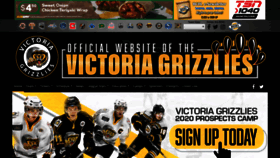 What Victoriagrizzlies.com website looked like in 2020 (4 years ago)