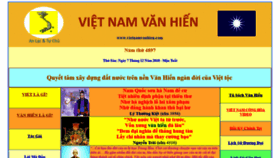 What Vietnamvanhien.com website looked like in 2020 (4 years ago)