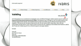 What Validorg.ch website looked like in 2020 (4 years ago)
