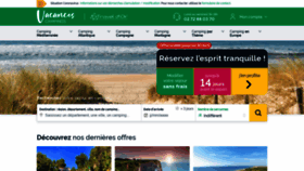 What Vacances-campings.fr website looked like in 2020 (4 years ago)