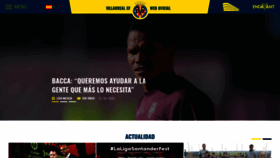 What Villarrealcf.es website looked like in 2020 (4 years ago)