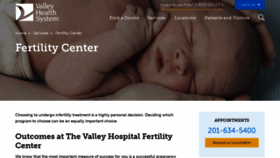 What Valleyivf.com website looked like in 2020 (4 years ago)