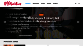 What Vmarkus.lt website looked like in 2020 (4 years ago)