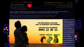 What Voyance-amour-eternel.com website looked like in 2020 (4 years ago)