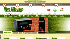 What Vivelelevage.com website looked like in 2020 (4 years ago)