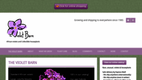 What Violetbarn.com website looked like in 2020 (4 years ago)