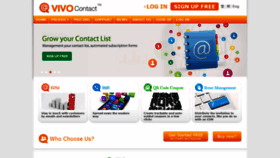 What Vivocontact.com website looked like in 2020 (4 years ago)