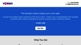 What Vixeen.com website looked like in 2020 (4 years ago)