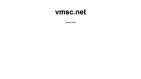 What Vmsc.net website looked like in 2020 (4 years ago)