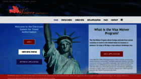 What Visa-waiver.com website looked like in 2020 (4 years ago)