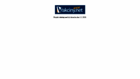 What Vakciny.net website looked like in 2020 (4 years ago)