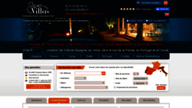 What Villas.fr website looked like in 2020 (4 years ago)