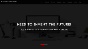 What Vjsoftsolutions.com website looked like in 2020 (4 years ago)