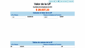 What Valoruf.cl website looked like in 2020 (5 years ago)