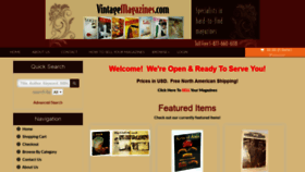 What Vintagemagazines.com website looked like in 2020 (4 years ago)