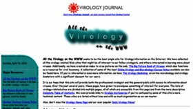 What Virology.net website looked like in 2020 (4 years ago)