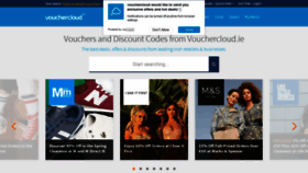What Vouchercloud.ie website looked like in 2020 (4 years ago)